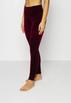 Spanx VELVET - Leggings - Strümpfe - Burgundy