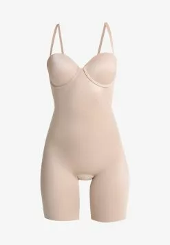 Spanx SUIT YOUR FANCY STRAPLESS CUPPED MID-TIGH BODYSUIT - Body - Champagne Beige -Spanx Verkaufsshop 20b2330720af41d88b637948644b5ca8