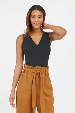 Spanx Suit Yourself Trägerbody Mit V-Ausschnitt, Schwarz -Spanx Verkaufsshop A32758s3