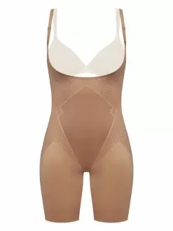 Spanx Thinstincts 2.0 Open-Bust Mid-Thigh Bodysuit -Spanx Verkaufsshop Spanx Thinstincts 2 0 Open Bust Mid Thigh Bodysuit beige 10235R CAFE 3