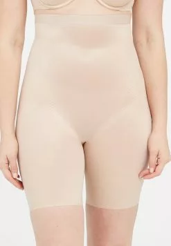 Spanx THINSTINCTS® 2.0 HIGH-WAISTED MID-THIGH SHORT - Shapewear - Champagne Beige